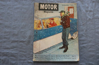 1957 FEBRUARY MOTOR MAGAZINE - A GREAT ILLUSTRATION COVER - SP 1196K
