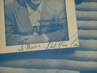 PERRY COMO TO KNOW YOU AUTOGRAPHED SHEET MUSIC - LOT OF 2 - AM 81