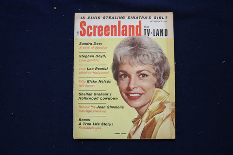 1960 NOVEMBER SCREENLAND MAGAZINE - JANET LEIGH COVER - E 18577