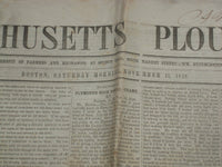 1849 NOVEMBER 17 MASSACHUSETTS PLOUGHMAN NEWSPAPER-DANIEL WEBSTER SPEECH-NP 5174