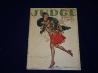 1927 APRIL 30 JUDGE MAGAZINE - THE SKY'S THE LIMIT - ILLUSTRATED COVER - B 16