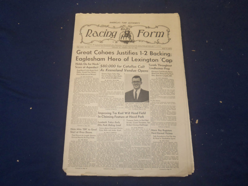 1969 JULY 22 THE DAILY RACING FORM -GREAT COHOES JUSTIFIES 1-2 BACKING -NP 2534C