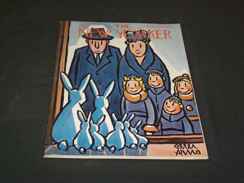 1961 APRIL 1 THE NEW YORKER MAGAZINE - ILLUSTRATED COVER - NY 763