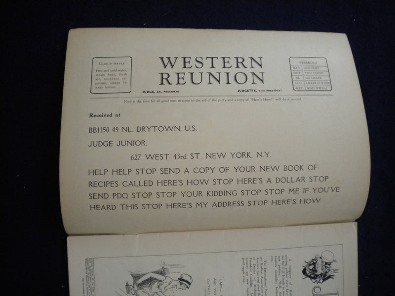 1927 JUNE 11 JUDGE MAGAZINE - HOW'D YOU LIKE A LITTLE PUP LIKE ME? - B 435Z