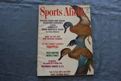 1965 NOVEMBER SPORTS AFIELD MAGAZINE - DUCK AND GOOSE SHOOTING COVER - SP 5367I