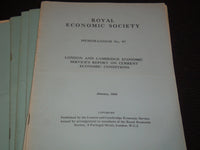 1937-1946 ROYAL ECONOMIC SOCIETY MEMORANDUM MAGAZINE LOT OF 32 ISSUES