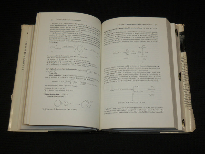 1969-1979 REAGENTS FOR ORGANIC SYNTHESIS BOOK LOT OF 7 - FIESER - KD 1062