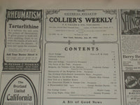 1903 JUNE 20 COLLIER'S MAGAZINE - NICE ILLUSTRATED WOMAN ON BOAT COVER - ST 6672