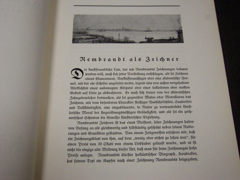 1919 REMBRANDT HANDZEICHNUNGEN GERMAN BOOK - NICE ILLUSTRATIONS - KD 66