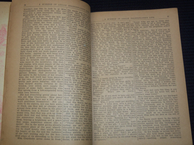 1800'S A SUMMER IN LESLIE GOLDWAITE'S LIFE BOOK BY MRS. A. D. T. WHITNEY- J 7981