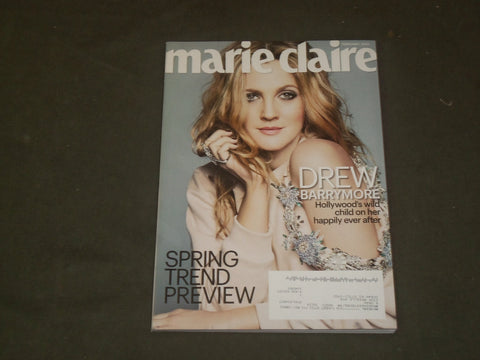 2014 FEBUARY MARIE CLAIRE MAGAZINE - DREW BARRYMORE COVER - B 3362