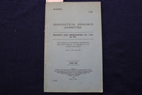 1928 APRIL AERONAUTICAL RESEARCH COMMITTEE REPORTS SOFTCOVER BOOK - K 911