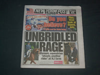 2019 AUGUST 9 NEW YORK POST NEWSPAPER - MICHAEL BARISONE SHOOTS EQESTRIAN RIDER