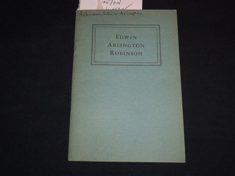 1930'S EDWIN ARLINGTON ROBINSON - CARL VAN DOREN - J 8959