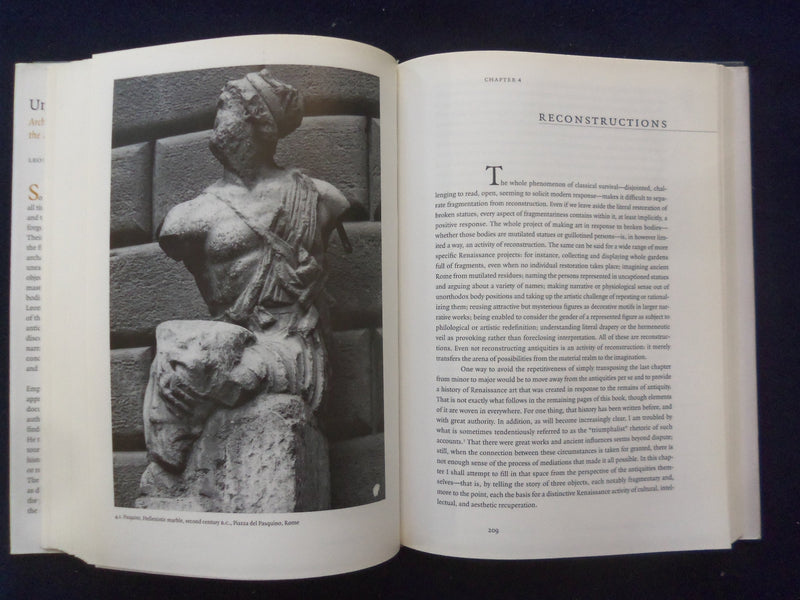 1999 UNEARTHING THE PAST HARDCOVER BOOK BY LEONARD BARKAN - KD 8856