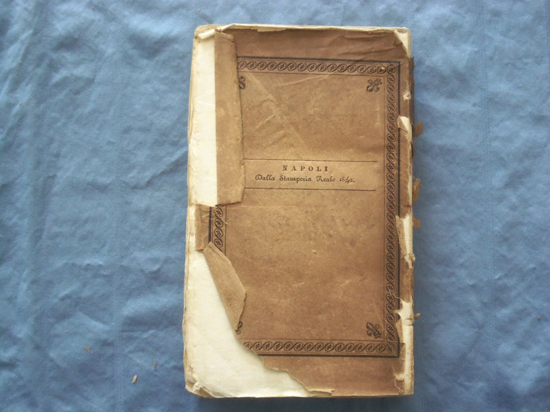1842 IL REGAL MUSEO BORBONICO SOFTCOVER BOOK BY G. FINATI - ITALIAN - K 305