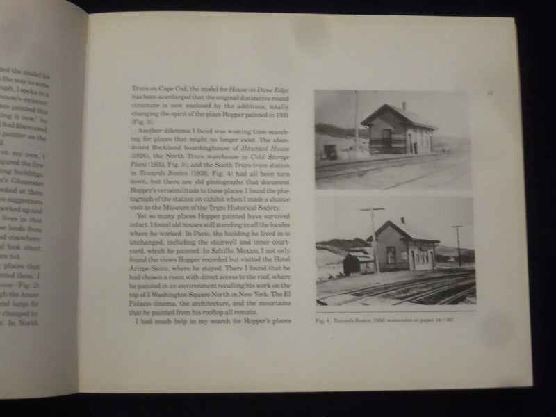 1985 HOPPER'S PLACES SOFTCOVER BOOK BY GAIL LEVIN - KD 8703