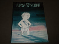 1960 DECEMBER 31 NEW YORKER MAGAZINE FRONT COVER ONLY - GREAT ART FOR FRAMING