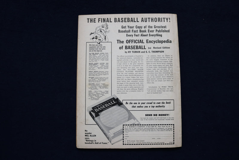 1964 STREET AND SMITH'S BASEBALL MAGAZINE - WARREN SPAHN COVER - E 11796