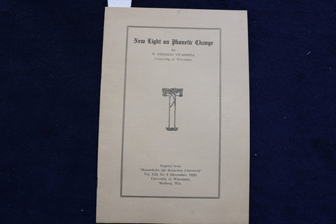 1929 NEW LIGHTON PHONETIC CHANGE SOFTCOVER BOOK BY W. FREEMAN TWADDELL - K 1440