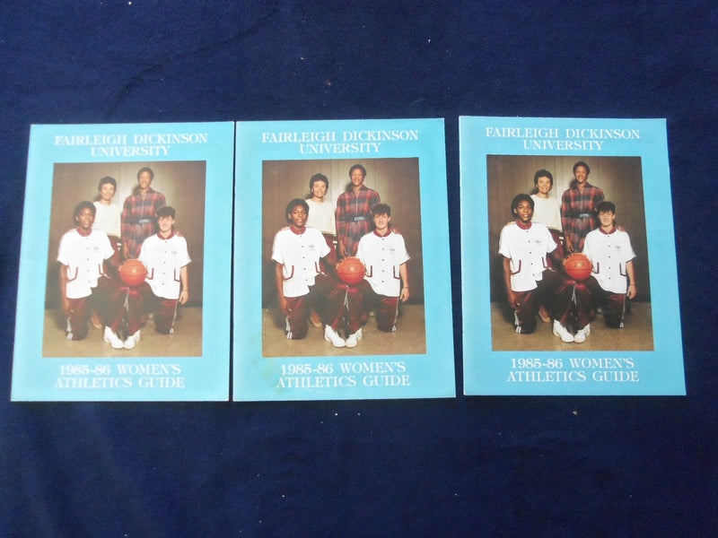 1983-86 FAIRLEIGH DICKINSON MEN'S & WOMEN'S BSKT YEARBOOOKS -LOT OF 11-O 2890D