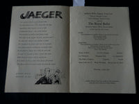 1957-1972 SADLER'S WELLS THEATRE PROGRAMS LOT OF 3 - LONDON - J 3886