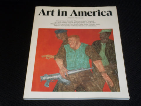 1984 JANUARY ART IN AMERICA MAGAZINE - GOLUB'S MERCENARIES COVER - E 810