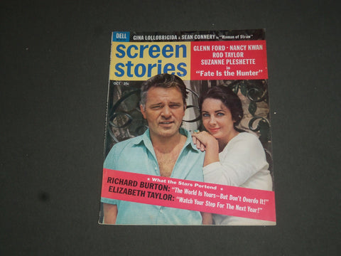 1964 OCT SCREEN STORIES MAGAZINE - RICHARD BURTON & LIZ TAYLOR COVER - SP 7541
