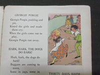 1933 FAMOUS RHYMES - MOTHER GOOSE CHILDREN'S BOOK - ILLUSTRATED - PIPER- KD 5806