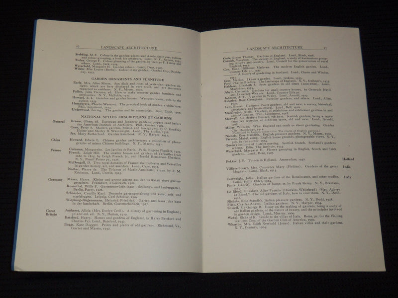 1936 MASSACHUSETTS HORTICULTURAL SOCIETY CATALOG - J 7942