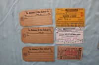 1920'S-1961 RAILROAD AND BUS TICKETS - 25 PIECES - K 3322