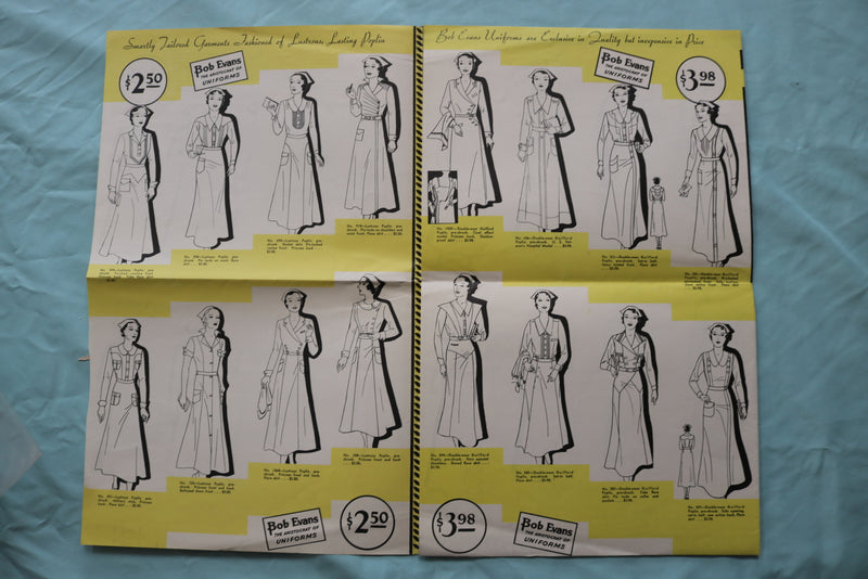 1940'S BOB EVANS UNIFORMS BROCHURE - K 2507