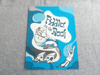 1971 FIDDLER ON THE ROOF BROADWAY PROGRAM - THEODORE BIKEL - J 7654