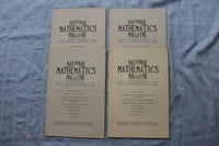 1936-1938 NATIONAL MATHEMATICS MAGAZINE - LOT OF 16 - O 3897