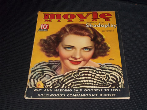 1935 SEPTEMBER MOVIE MIRROR MAGAZINE - RUBY KEELER FRONT COVER - E 15364
