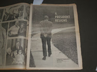 1974 AUGUST 9 NEW YORK DAILY NEWS - RICHARD NIXON RESIGNS - NP 3044