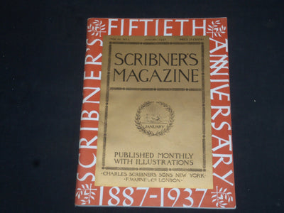 1937 SCRIBNER'S MAGAZINE - 50TH ANNIVERSARY EDITION - SP 7906