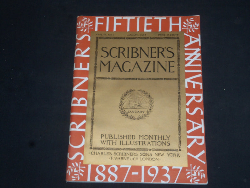 1937 SCRIBNER'S MAGAZINE - 50TH ANNIVERSARY EDITION - SP 7906