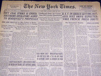 1941 APRIL 29 NEW YORK TIMES - LINDBERGH QUITS AIR CORPS, SEES LOYALTY - NT 1443