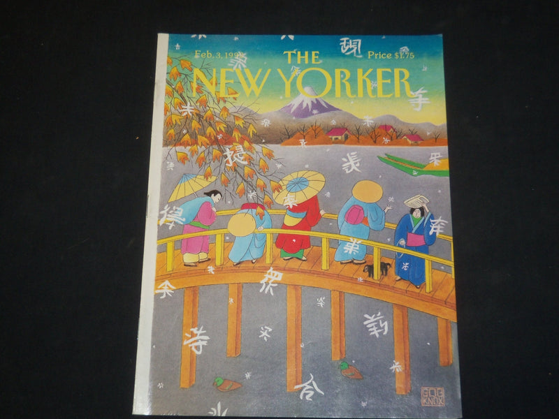 1992 FEBRUARY 3 THE NEW YORKER MAGAZINE - ILLUSTRATED COVER - NY 1519