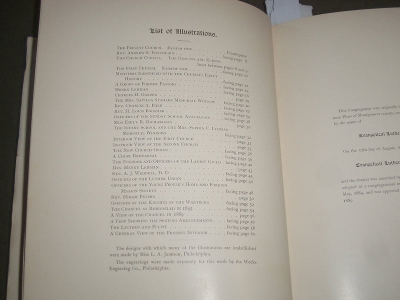 1896 THE EVANGELICAL LUTHERAN CHURCH OF THE TRINITY - MORRISTOWN PA - KD 4663