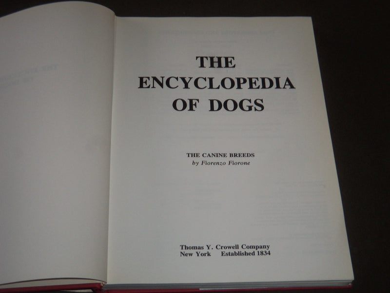 1973 THE ENCYCLOPEDIA OF DOGS EDITED BY PAOLO LECALDANO BOOK - KD 4099