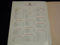 1962 CHASE CLUB PLAZA HOTEL MENU - GUY LOMBARDO - J 7271
