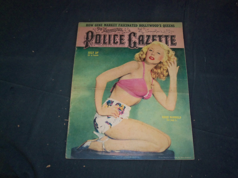 1946 JULY THE NATIONAL POLICE GAZETTE MAGAZINE - MARIE MCDONALD - B 5924