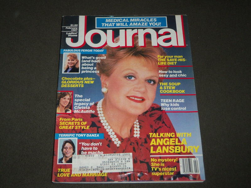 1987 FEBRUARY LADIES' HOME JOURNAL MAGAZINE - ANGELA LANSBURY COVER - B 3108