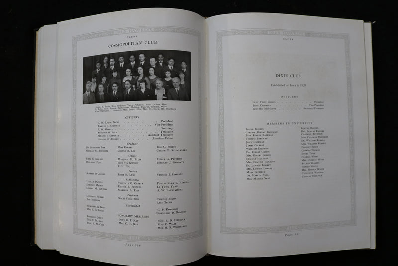 1923 THE HAWKEYE UNIVERSITY OF IOWA YEARBOOK - IOWA CITY, IOWA - YB 3538