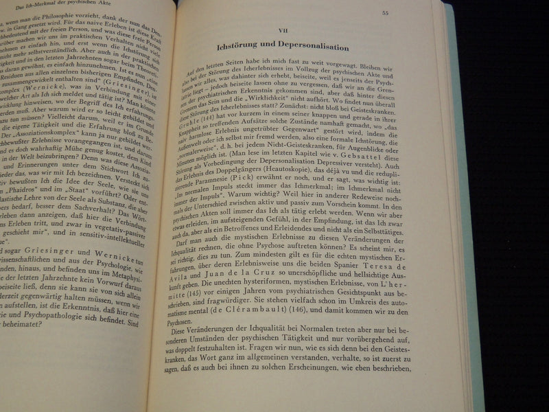 1956 ZUR GESCHICHTE UND DEUTUNG DER ENDOGENEN PSYCHOSEN BOOK BY WYRSCH - J 9568