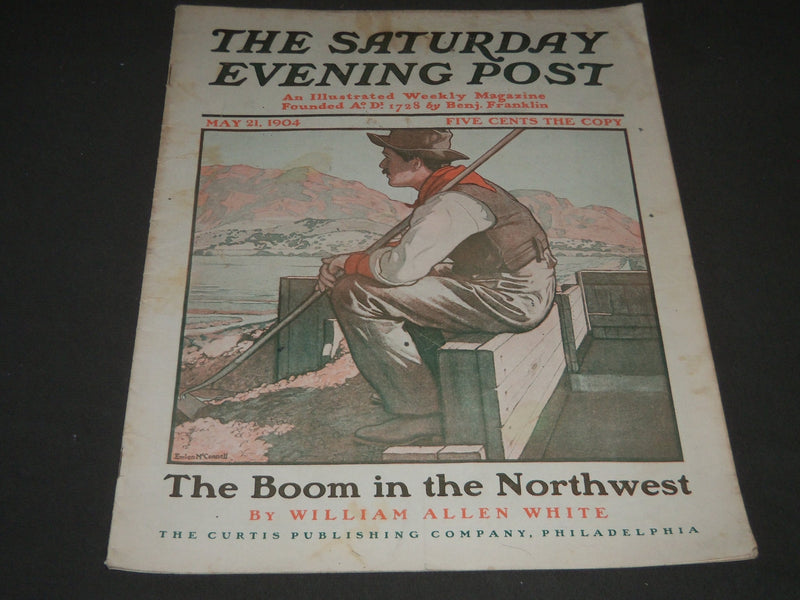 1904 MAY 21 THE SATURDAY EVENING POST MAGAZINE - ILLUSTRATED COVER - SP 466