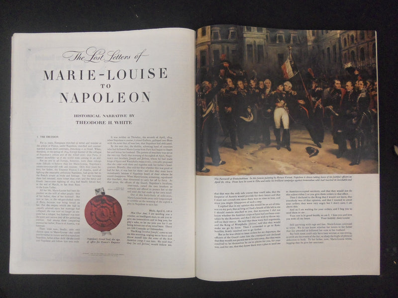 1955 AUGUST 19 COLLIER'S MAGAZINE- LOST LETTERS MARIE-LOUISE TO NAPOLEON-ST 4533