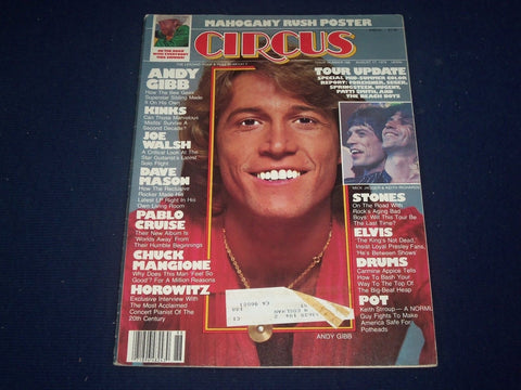 1978 AUGUST 17 CIRCUS MAGAZINE - ANDY GIBB COVER - PHOTOS - J 1037